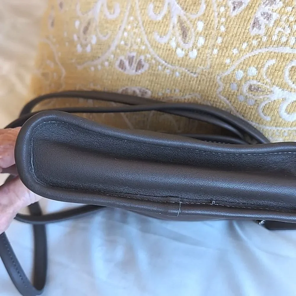 Rare -Vintage COACH Tango Flap Turn-Lock Dk Gray 🩶 Mini Crossbody Bag